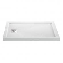 MTI Baths SB4836MTEDWHRH - 4836 ACRYLIC CXL RH DRAIN MULTI THRESHOLD - WHITE
