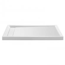 MTI Baths SB4836MTHDWHRH - 4836 ACRYLIC CXL RH HIDDEN DRAIN MULTI THRESHOLD - WHITE