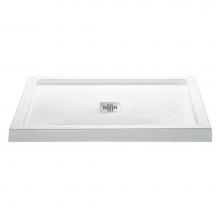 MTI Baths SB4842MTWH - 4842 ACRYLIC CXL CENTER DRAIN MULTI THRESHOLD - WHITE