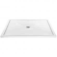 MTI Baths SB5436MTBI - 5436 ACRYLIC CXL CENTER DRAIN MULTI THRESHOLD - BISCUIT