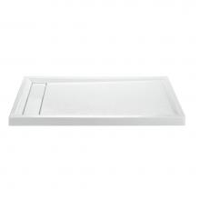 MTI Baths SB6036MTHDWHRH - 6036 ACRYLIC CXL RH HIDDEN DRAIN MULTI THRESHOLD - WHITE
