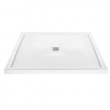 MTI Baths SB6048MTBI - 6048 ACRYLIC CXL CENTER DRAIN MULTI THRESHOLD - BISCUIT