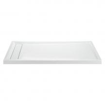 MTI Baths SB7848MTHDWHLH - 7848 ACRYLIC CXL LH HIDDEN DRAIN MULTI THRESHOLD - WHITE