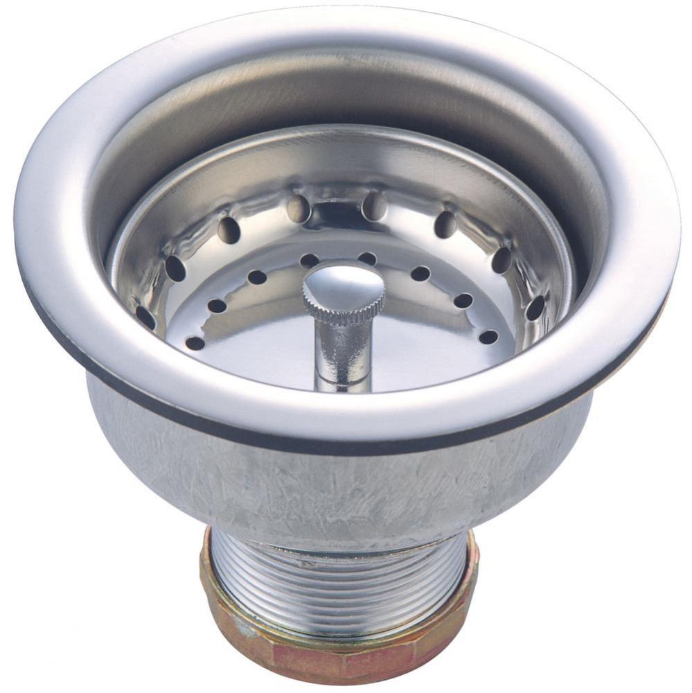 ACCESSORIES-STAINLESS STEEL DOUBLE CUP BASKET STRAINER FOR 3-1/2'' OPENING