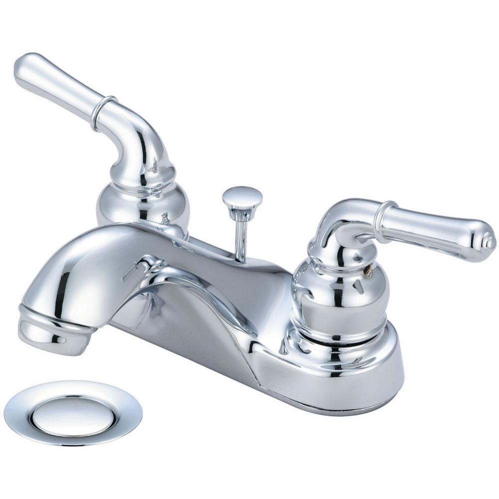 LAV-4'' TWO LVR HDL W/50/50 POP-UP DRAIN-CP