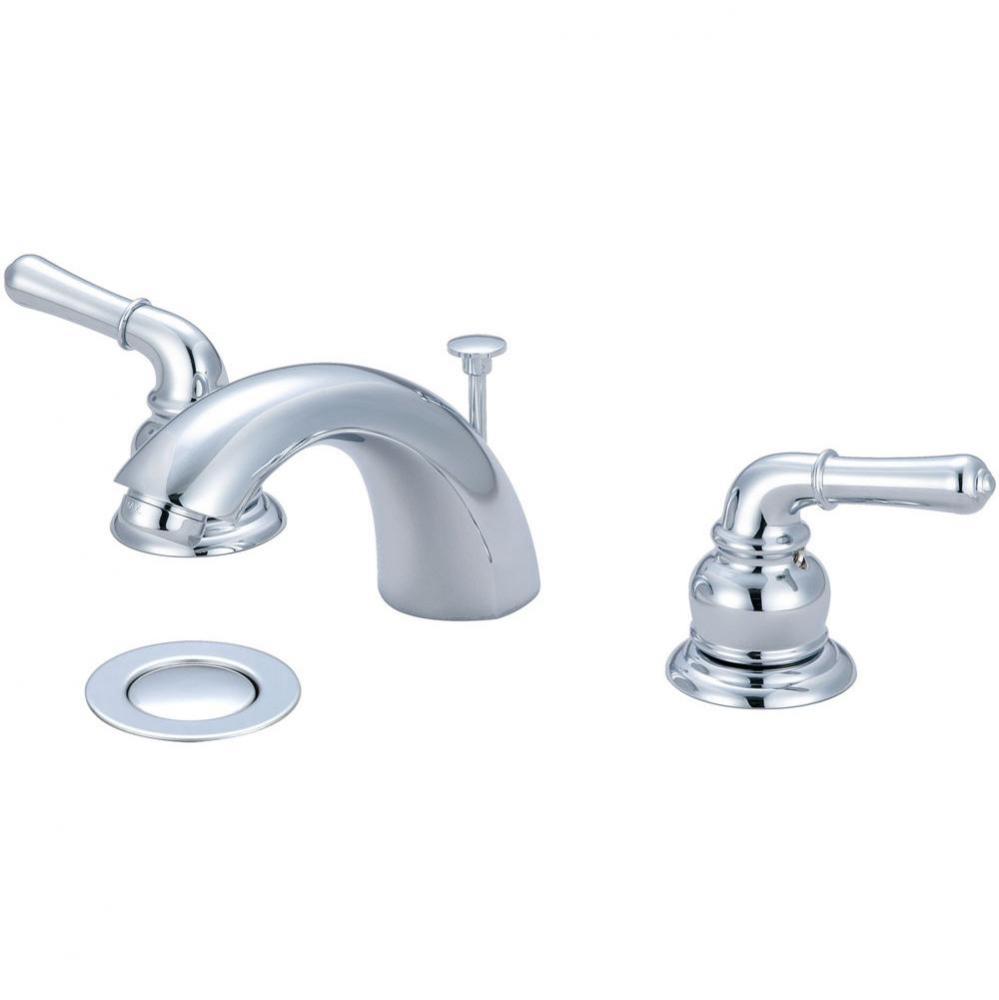 LAV-4''-16'' TWO LVR HDL W/50/50 POP-UP DRAIN-CP