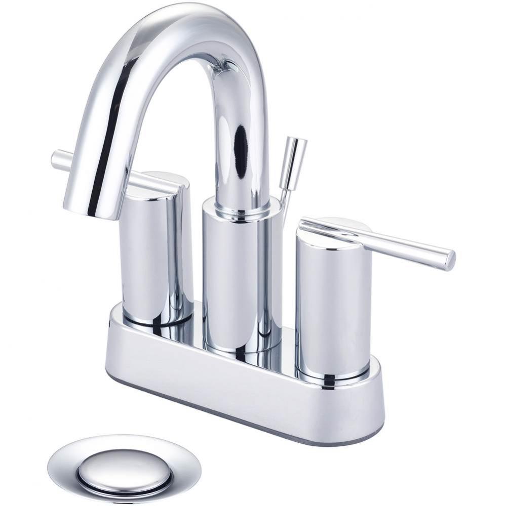 LAV-4'' TWO LVR HDL W/50/50 POP-UP DRAIN B-PACK-CP
