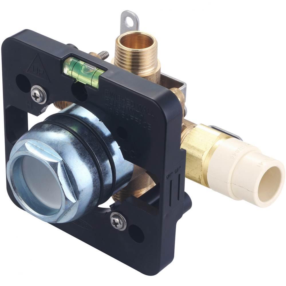 TUB and SHWR VALVE ONLY-SINGLE HDL 1/2'' CPVC INLET COMBO OUTLET