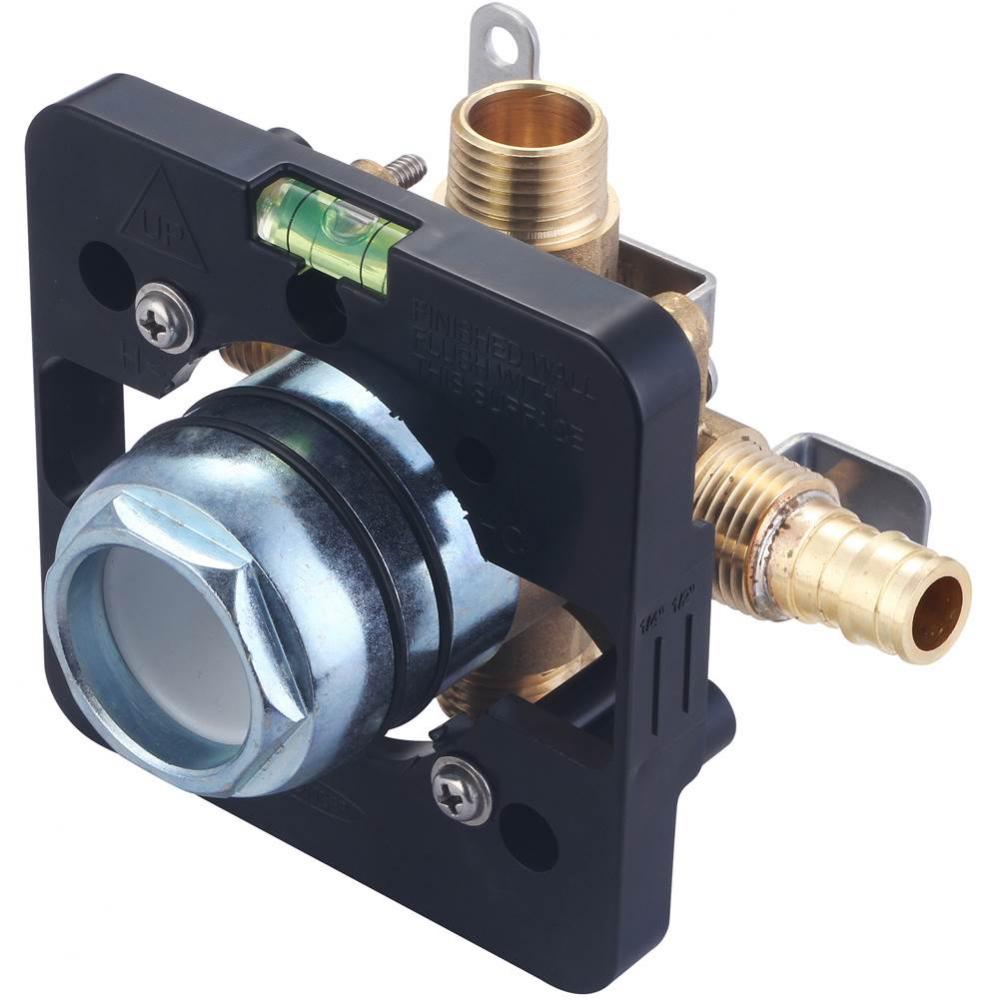 TUB and SHWR VALVE ONLY-SINGLE HDL 1/2'' UPONOR PEX INLET COMBO OUTLET