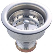 Olympia ACS-300400 - ACCESSORIES-STAINLESS STEEL DOUBLE CUP BASKET STRAINER FOR 3-1/2'' OPENING