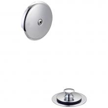 Olympia D-820TE - OVERFLOW-1-HOLE FACE PLATE AND WASTE DRAIN TRIM KIT-CP