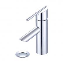 Olympia L-6023 - LAV-1-HOLE SINGLE LVR HDL W/PUSH DOWN DRAIN WITH OVERFLOW 3/8'' FLEX-CP