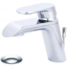 Olympia L-6032B - LAV-1-HOLE SINGLE LVR HDL W/BRASS POP-UP DRAIN 3/8'' FLEX B-PACK-CP