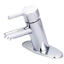 Olympia L-6051G-WD - LAV-1 OR 3 HOLE SINGLE LVR HDL WITH POP-UP HOLE COVER W/BRASS GRID DRAIN DECK PLATE 3/8'&apos