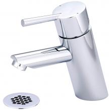 Olympia L-6051G - LAV-1-HOLE SINGLE LVR HDL WITH POP-UP HOLE COVER W/BRASS GRID DRAIN 3/8'' FLEX-CP