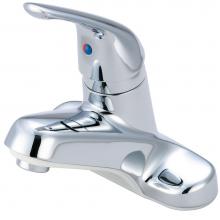 Olympia L-6161H - LAV-4'' SINGLE METAL LVR HDL LESS POP-UP HOLE W/SS FLEX-CP