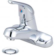 Olympia L-6165B - LAV-4'' SINGLE METAL LVR HDL W/50/50 PUSH DOWN DRAIN B-PACK-CP