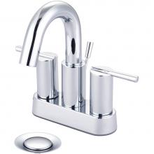 Olympia L-7520 - LAV-4'' TWO LVR HDL W/50/50 POP-UP DRAIN-CP