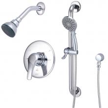 Olympia TD-2302-ADA - SHOWER TRIM SET-METAL LVR HDL SHWR W/HANDHELD SET-CP