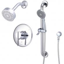 Olympia TD-2382-ADA - SHOWER TRIM SET-METAL LVR HDL SHWR W/HANDHELD SET-CP