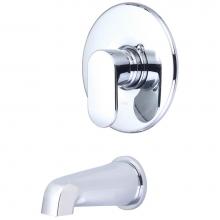 Olympia T-2331 - TUB TRIM SET-LVR HDL COMBO TUB SPT W/ESCUTCHEON-CP