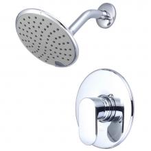 Olympia T-2335 - SHOWER TRIM SET-LVR HDL SINGLE FUNC RAIN SHWR-CP