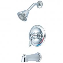 Olympia T-2353 - TUB and SHWR TRIM SET-LVR HDL EXT. COMBO DVR TUB SPT FOUR FUNC SHWR-CP