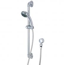 Olympia P-4430 - HANDHELD SHWR-SLIDE BAR HANDHELD SHWR W/BRASS DROP ELL 1.75 GPM-CP