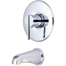 Olympia T-2381 - TUB TRIM SET-LVR HDL COMBO TUB SPT W/ESCUTCHEON-CP