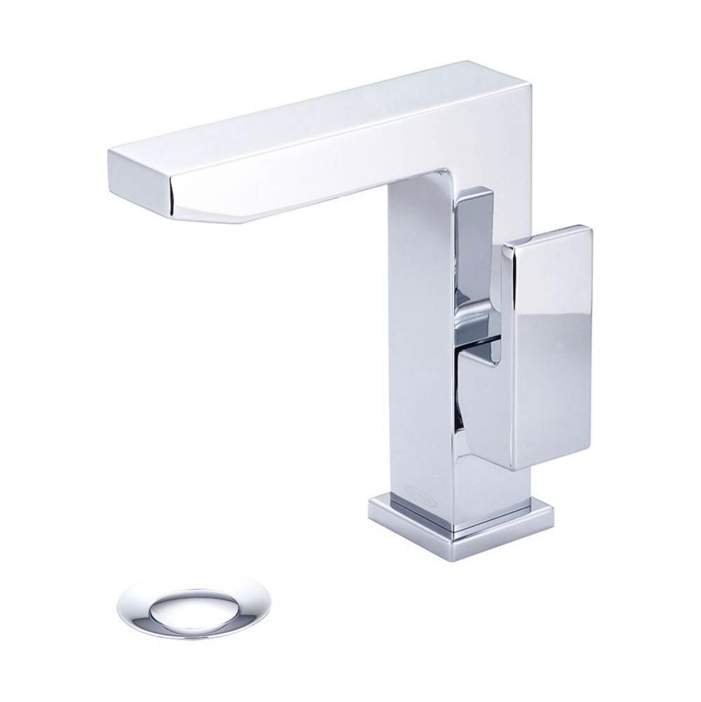 Lav-Mod Single Lvr Hdl Rigid Spt 18'' Ss Flex W/Pop-Up-Cp
