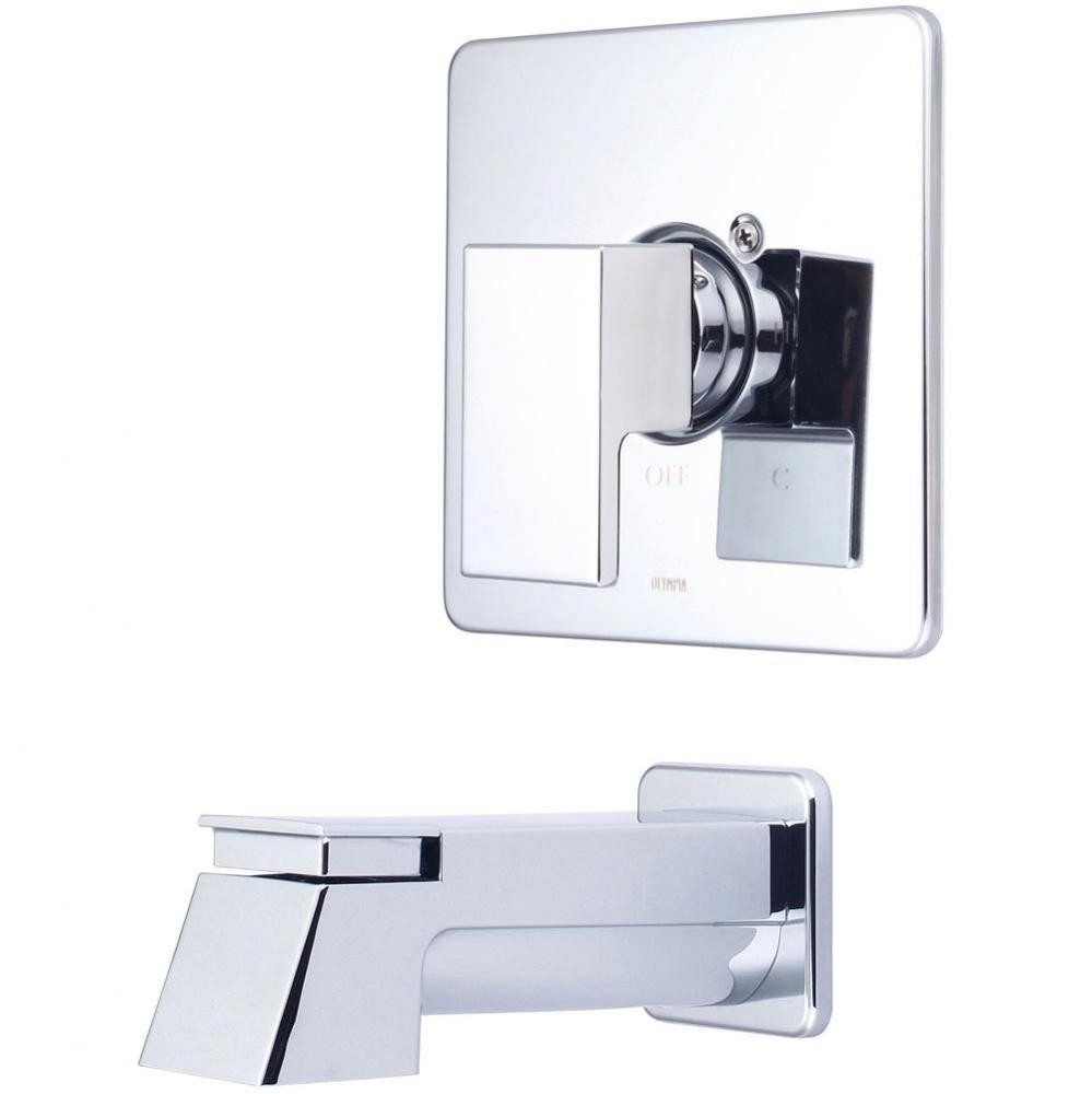 Tub Trim Set-Mod Lever Handle Combo Tub Spout-CP