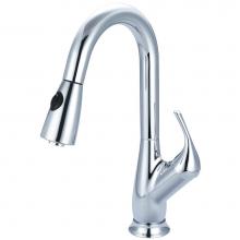 Pioneer 2LG250 - Kit-Legacy 1 Or 3 Hole Single Lvr Hdl Gooseneck Spt W/Pull-Down Spray Head 3/8'' Flex-Cp