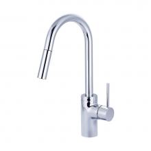 Pioneer 2MT261 - Kit-Motegi 1 Hole Single Lvr Hdl Gooseneck Spt W/Pull-Down Spray Head 3/8'' Flex-Cp