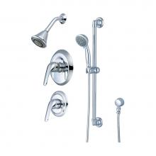 Pioneer T-4LG300-ADA - Shower Trim Set-Legacy Lever Handle Diverter Vlv Trim Shower W/Handheld Set-CP