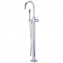 Pioneer 4MT900T - Freestanding Tub Trim-Motegi Single Lever Handle Gooseneck Spout-CP