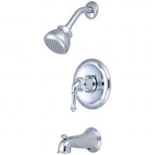 Pioneer T-4DM100 - Tub and Shower Trim Set-Del Mar Lever Handle Combo Diverter Spout Single Func Shower-CP