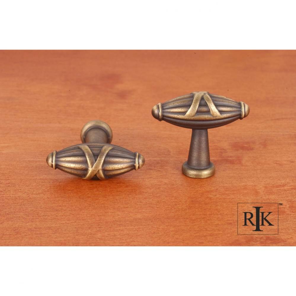 Small Crossed Indian Drum Knob