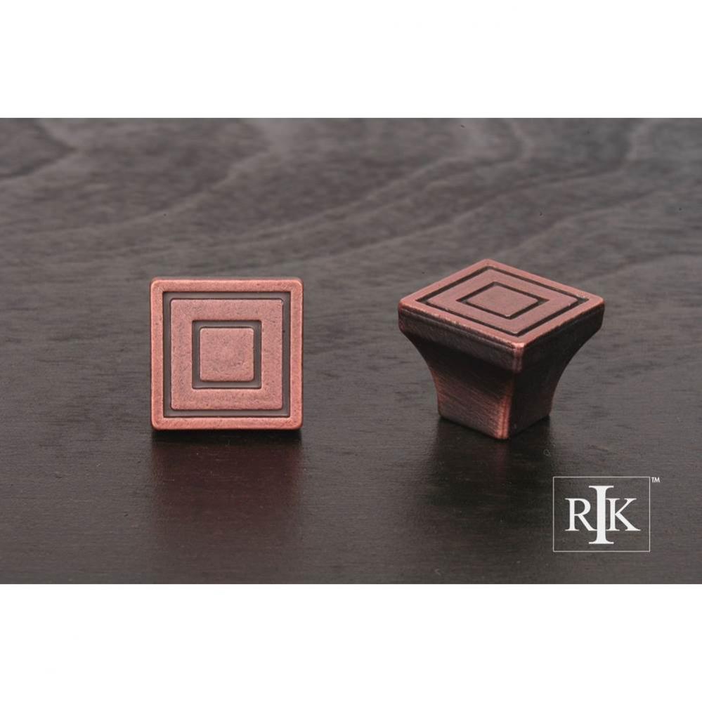 Small Contemporary Square Knob