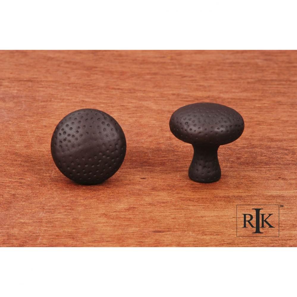 Solid Round Knob with Divet Indents