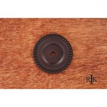 RK International BP 7822 RB - Beaded Single Hole Backplate
