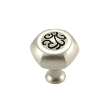 RK International CK 115-SNB - Palermo Hexagon Knob