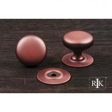 RK International CK 3217 DC - Small Plain Knob with Detachable Back Plate