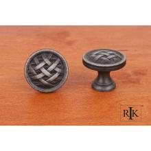 RK International CK 752 DN - Small Cross-Hatched Knob