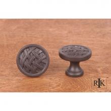 RK International CK 752 RB - Small Cross-Hatched Knob