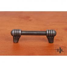RK International CP 813 DN - 3'' c/c Distressed Rod with Swirl Ends Pull