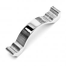 RK International CP 871 PN - 3 1/2'' c/c Wavy Contoured Pull with Lines