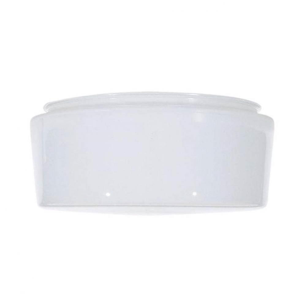 6'' White Drum Glass