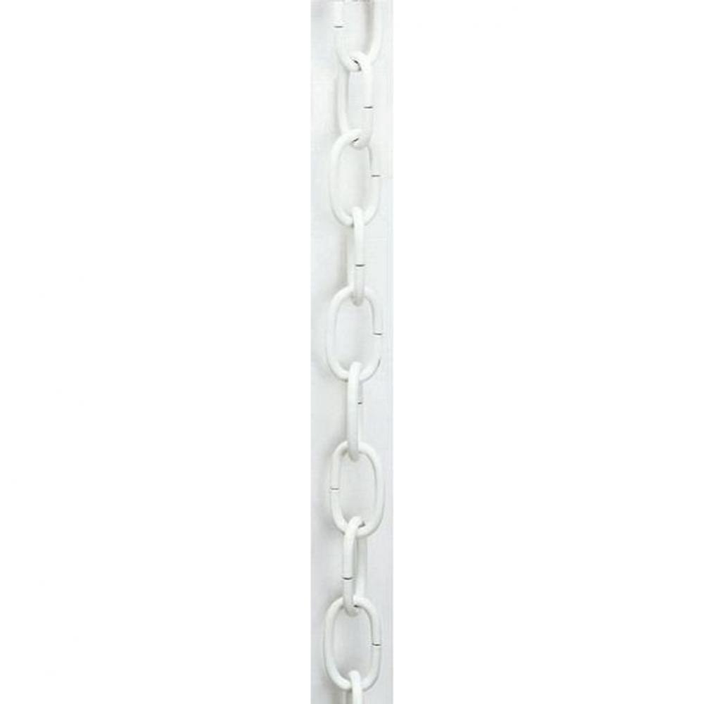1 Yd 8 Ga White Finish Chain