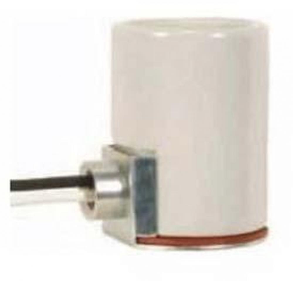 E26 Glaze Porcelain Side Mount with Nickel Shell