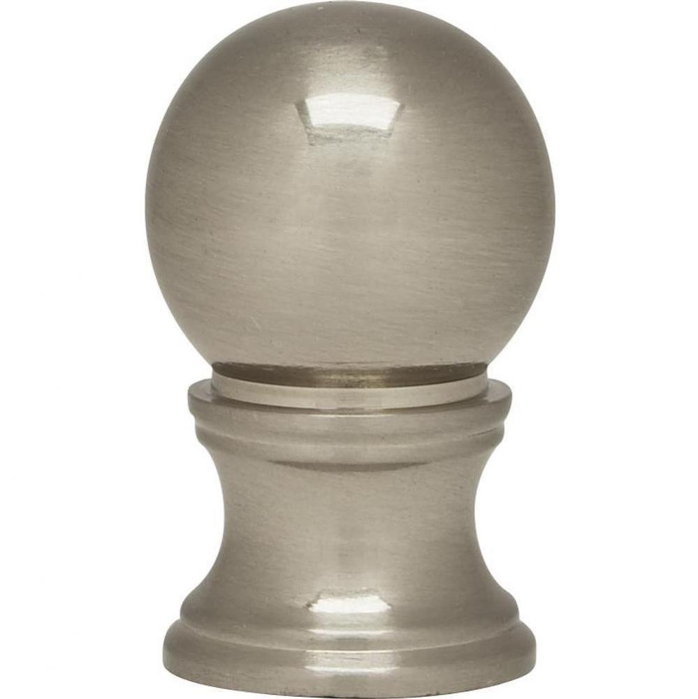 3/4'' Satin Nickel Ball Finial